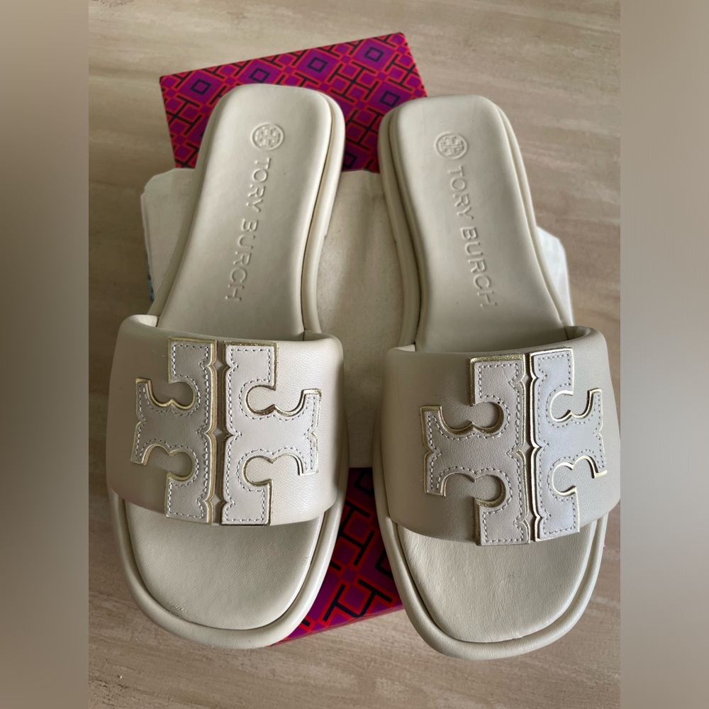 Tory Burch Double T Slide